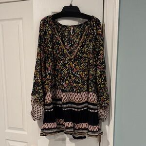 Free People Multicolor Floral Top